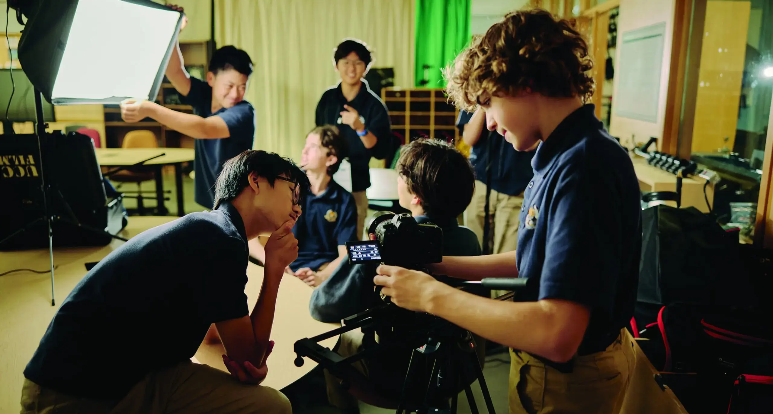 Students in Film Class