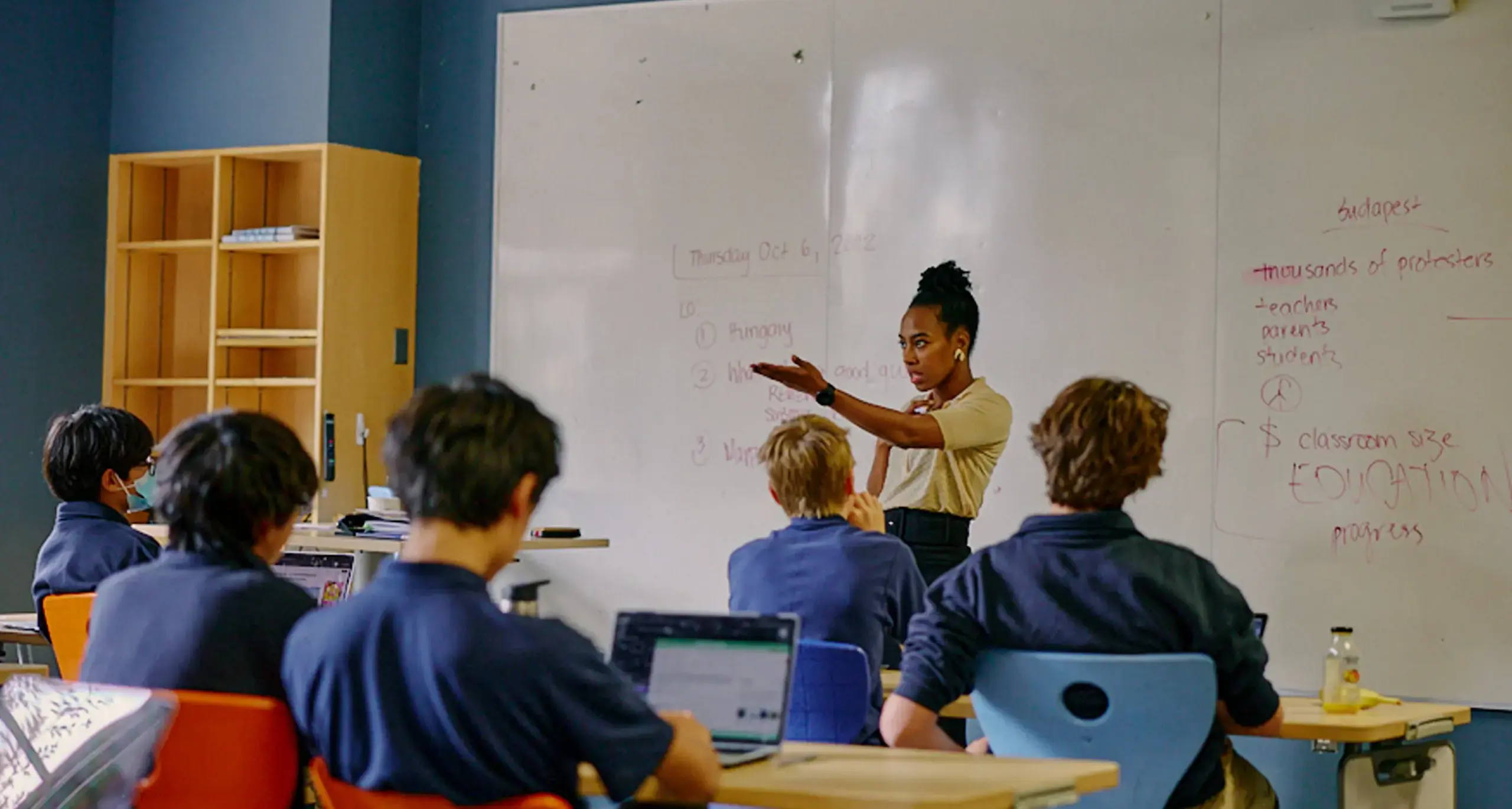 Teacher Leading Class with Students